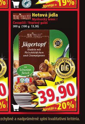 Norma Hotová jídla nabídka