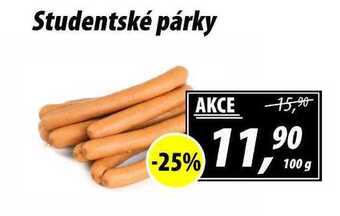 ZEMAN Studentské párky, 100 g nabídka