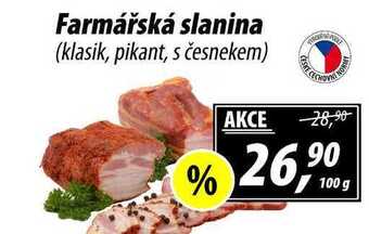 ZEMAN Farmářská slanina (klasik, pikant, s česnekem), 100 g nabídka