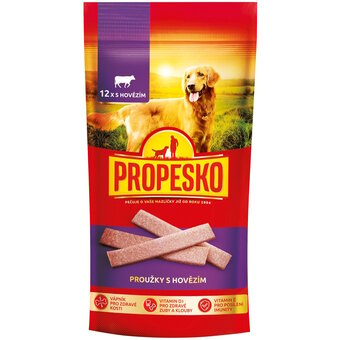 Propesko snack pro psy proužky s hovězím