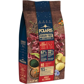 Rohlik.cz Polaris adult all breed bezobilné granule s čerstvým masem s hovězím a krůtím pro psy nabídka