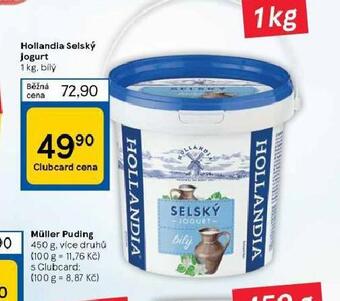 Tesco Hollandia selský jogurt nabídka