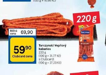 Tesco Tarczynski vepřový kabanos nabídka