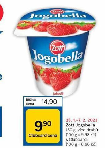 Tesco Zott jogobella nabídka