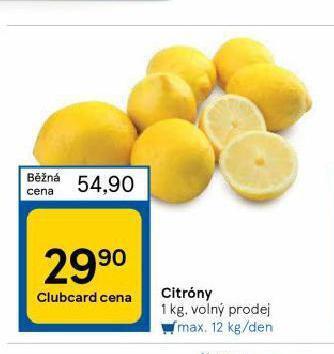 Tesco Citrony nabídka