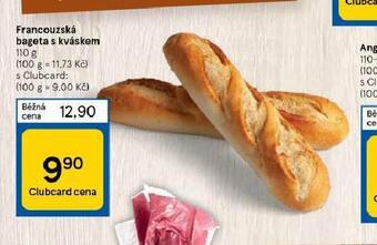 Tesco Francouzská bageta s kváskem nabídka