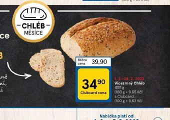 Tesco Vícezrnný chléb nabídka