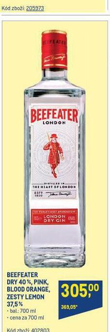 Makro Beefeater gin nabídka