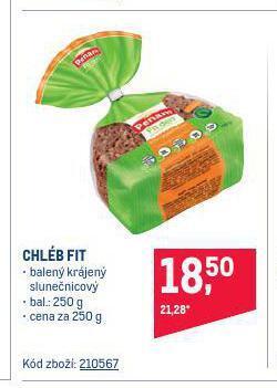 Makro Chléb fit nabídka