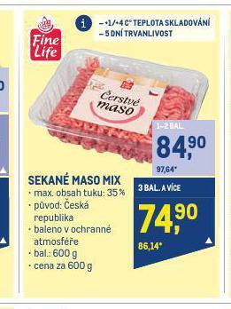 Makro Sekané maso mix nabídka
