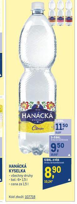 Makro Hanácká kyselka nabídka