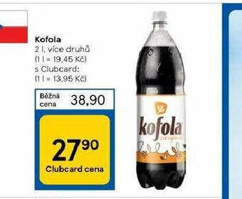 Tesco Kofola 2l nabídka