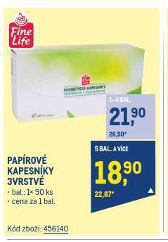 Makro Papírové kapesníky nabídka