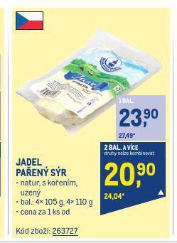 Makro Jadel pařený sýr nabídka
