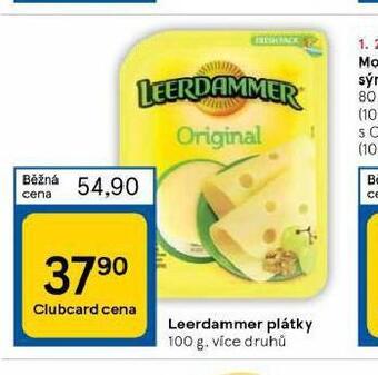 Tesco Leerdammer plátky nabídka