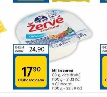 Tesco Milko žervé nabídka