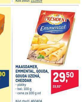 Makro Maasdamer sýr nabídka