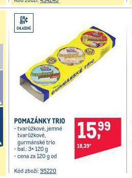 Makro Pomazánky trio nabídka