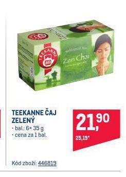 Makro Teekanne čaj nabídka