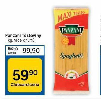 Tesco Panzani těstoviny nabídka