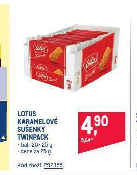 Makro Lotus karamelové sušenky nabídka