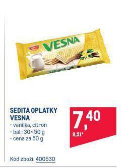 Makro Sedita oplatky vesna nabídka