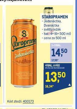 Makro Pivo staropramen nabídka