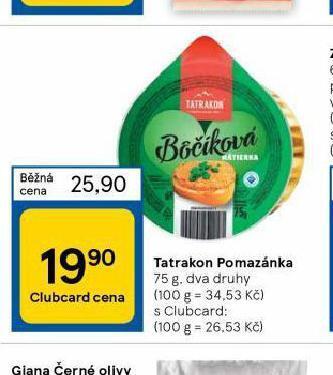 Tesco Tatrakon pomazánka nabídka