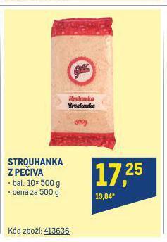 Makro Strouhanka z pečiva nabídka