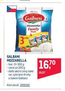 Makro Galbani mozzarella sýr nabídka