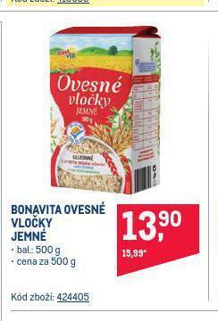 Makro Bonavita ovesné vločky nabídka