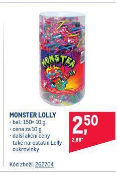 Makro Monster lolly nabídka