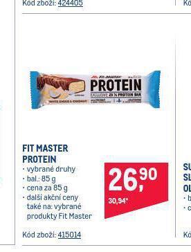 Makro Fit master protein nabídka