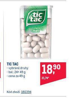 Makro Tic tac nabídka