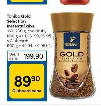 Tesco Tchibo gold selection instantní káva nabídka