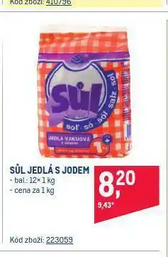 Makro Sůl jedlá s jodem nabídka
