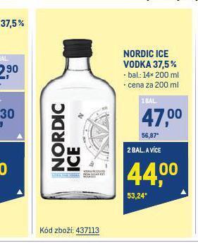 Makro Nordic ice vodka nabídka