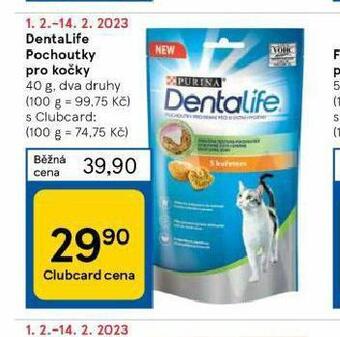 Tesco Dentalife pochoutky pro kočky nabídka