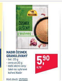 Nadir česnek granulovaný