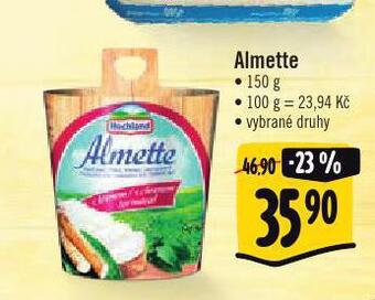 Albert Almette sýr nabídka