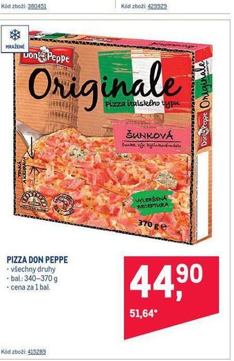 Makro Pizza don peppe nabídka
