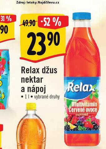 Albert Relax džus, nektar a nápoj nabídka