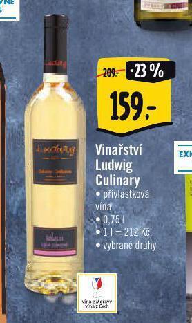 Albert Vinařství ludwig culinary nabídka