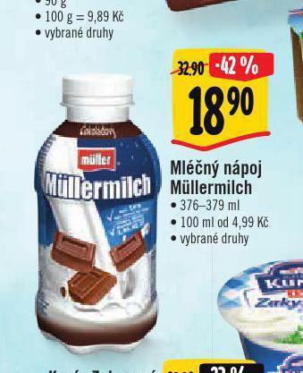 Albert Mléčný nápoj mullermilch nabídka