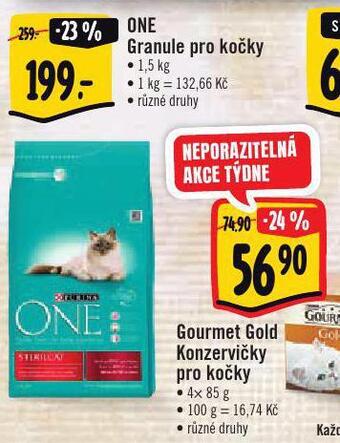 Albert Purina one granule pro kočky nabídka