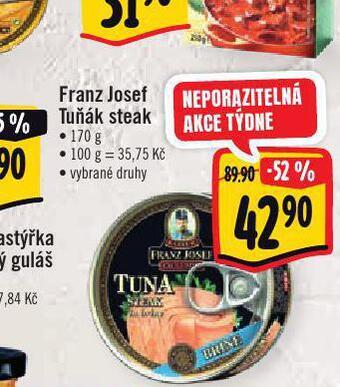 Albert Franz josef tuňák steak nabídka