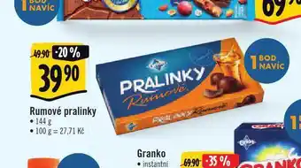Albert Rumové pralinky orion nabídka