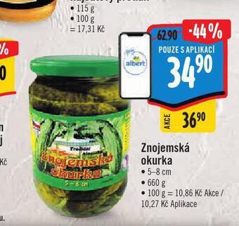 Albert Znojemská okurka nabídka