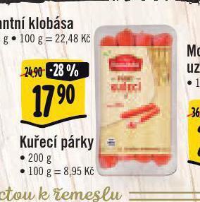 Albert Kuřecí párky nabídka