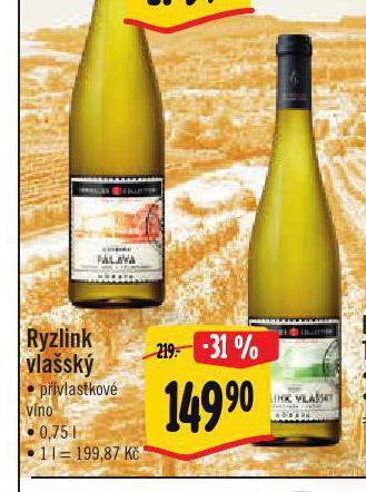 Albert Ryzlink vlašský nabídka